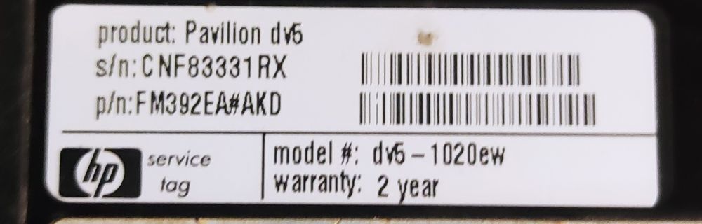 Sprzedam 3 szt DV5 (uszkodzone) Dell 1szt