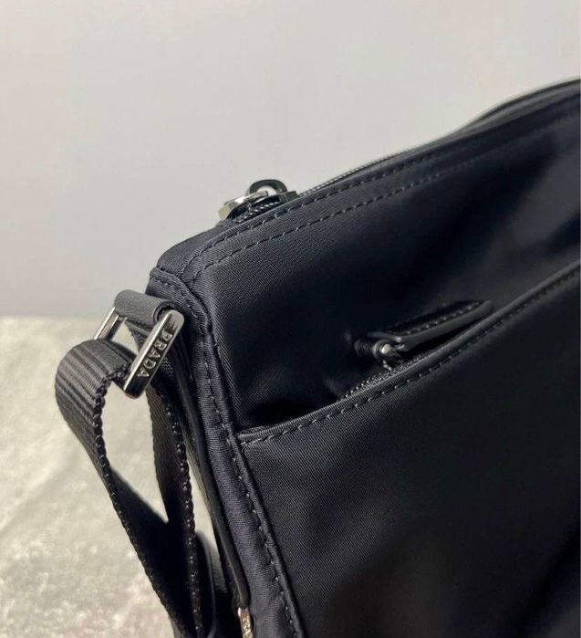 Сумка Prada Re-Nylon 1BC421 нейлонова чорна чоловіча