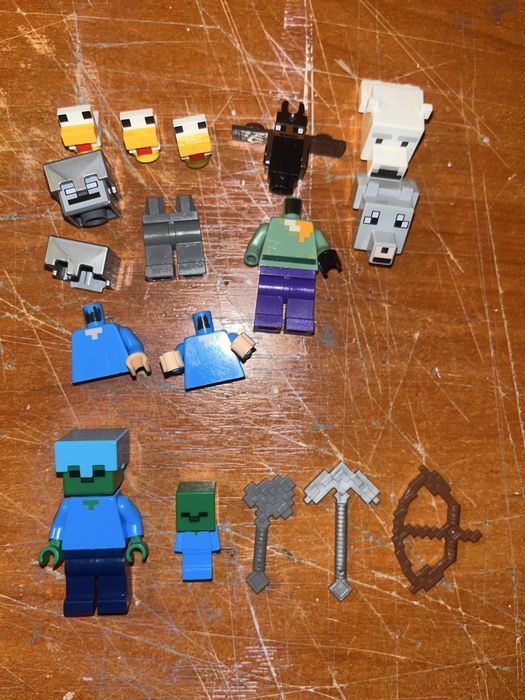 лот minecraft мініфігурки і зброя