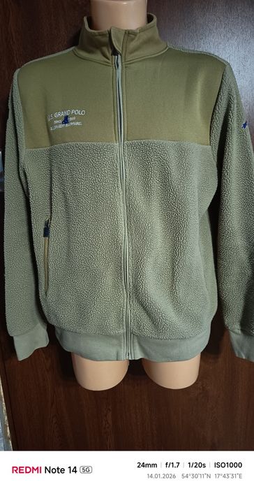 USA bluza jeździecka do stajni gruby polar baranek