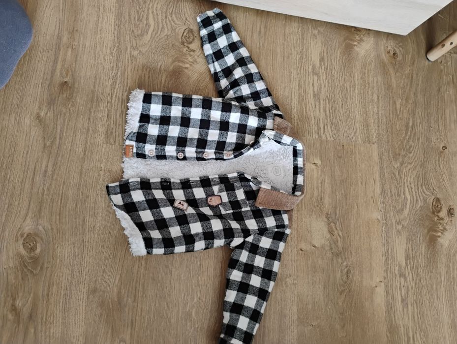 Ocieplana bluza koszula rozmiar 74