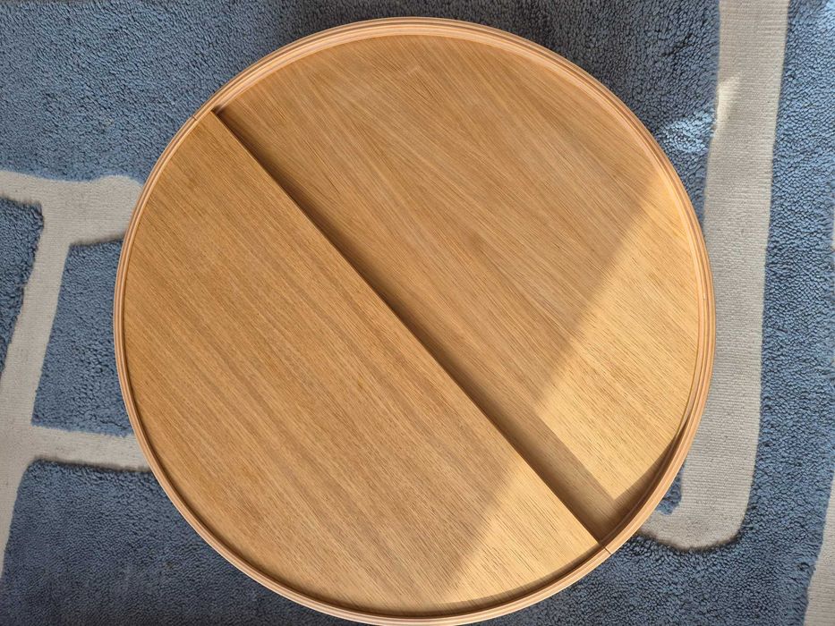 Stolik kawowy Arc  WOUD Ø66 dąb olejowany