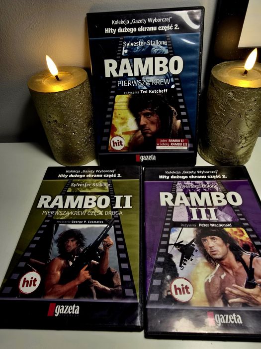 Rambo 1, 2 , 3 Sylvester Stallone DVD