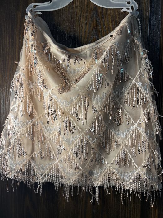 Жіноча спідниця з паєтками блискітками