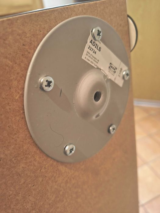 Nogi nieregulowane IKEA - białe
