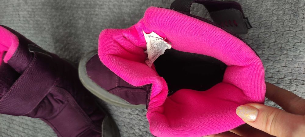 Термоботинки для дівчинки Quechua 35. За устілкою 22 см.