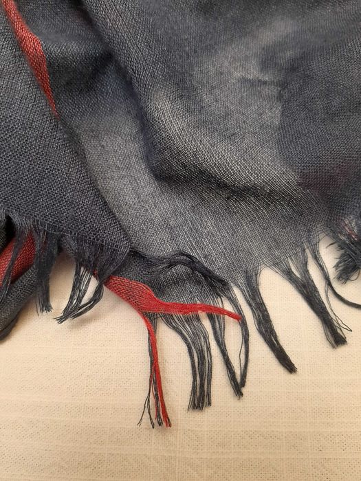 Pashmina Azul e Vermelha e Preta