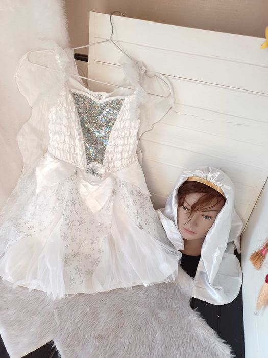 Карнавальне маскарадне плаття сукня наряд костюм янгол ангел 7-8 років