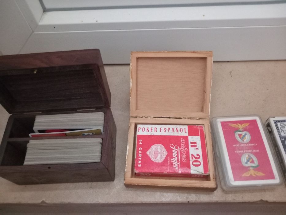 Colecção de cartas naipe poker