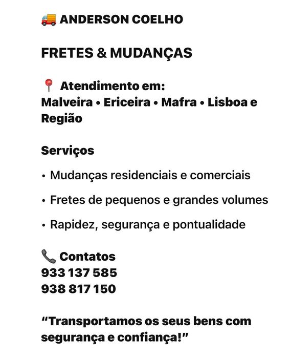 Fretes e mudanças