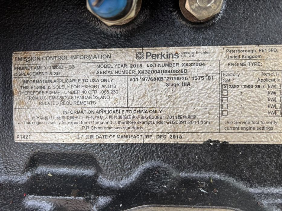 Uzywany silnik perkins  1103
