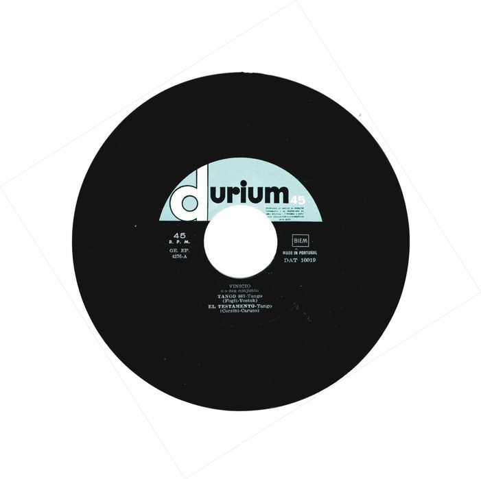 Vinicio  e o seu conjunto– Tango 007 - Vinil 45 Rpm
