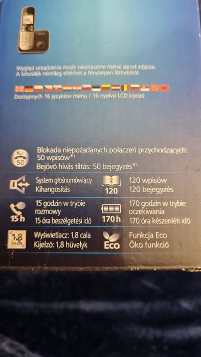 Telefon cyfrowy, bezsznurowy  Panasonic