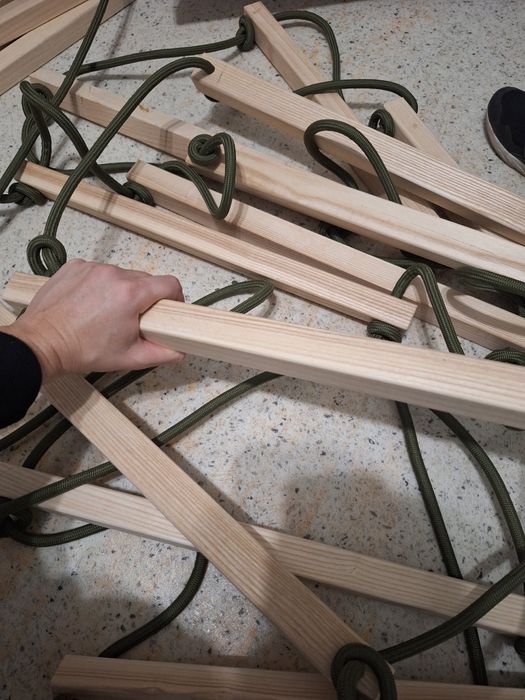 Усиленная веревочная лестница