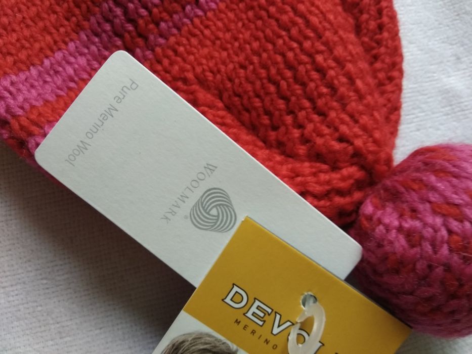 Nowa zimowa czapka 58 cm 100% Virgin wool Merino wool Devold