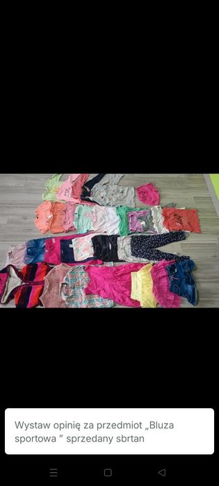 Ubranka 98/104/110 dziewczynka