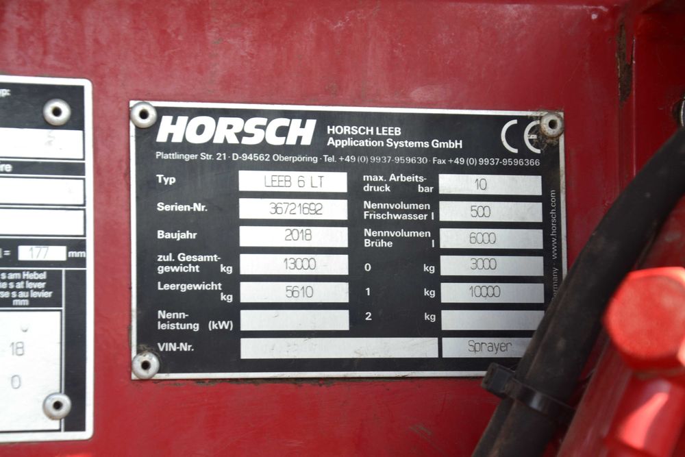 Обприскувач причіпний Horsch Leeb 6 LT