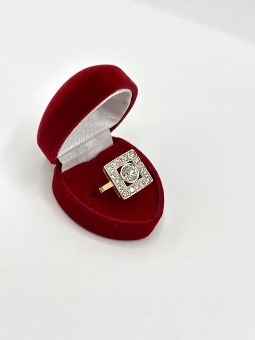 Pierścionek z brylantem 0,75ct Art Deco