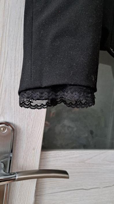 Marynarka czarna z koronką M/L