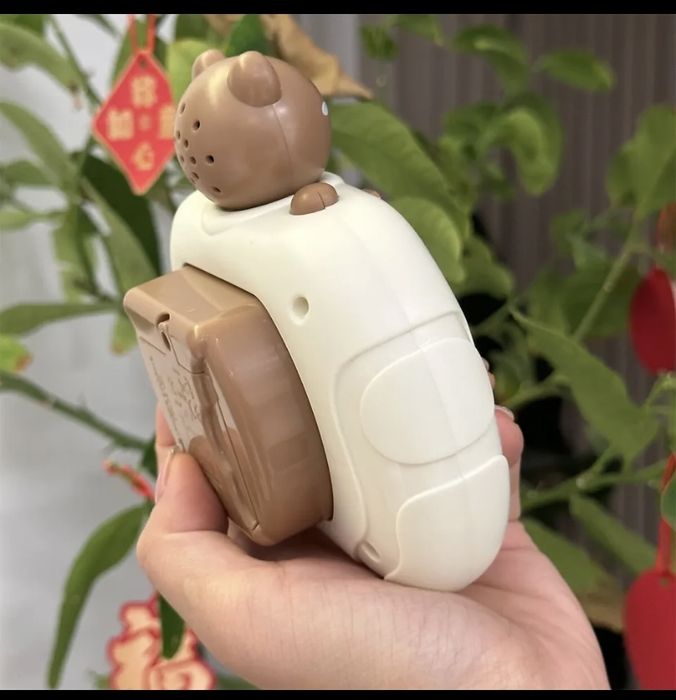 Popit gra miś beżowy