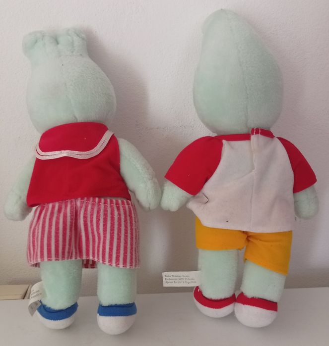 Conjunto de peluches mascote da Expo 98