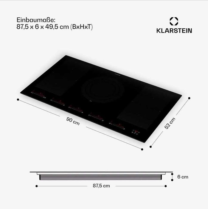 Індукційна плита Klarstein Masterster 90 Flex Индукционная плита