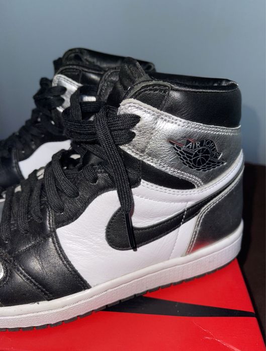 Кросівки Women Air Jordan 1 ;Silver Toe