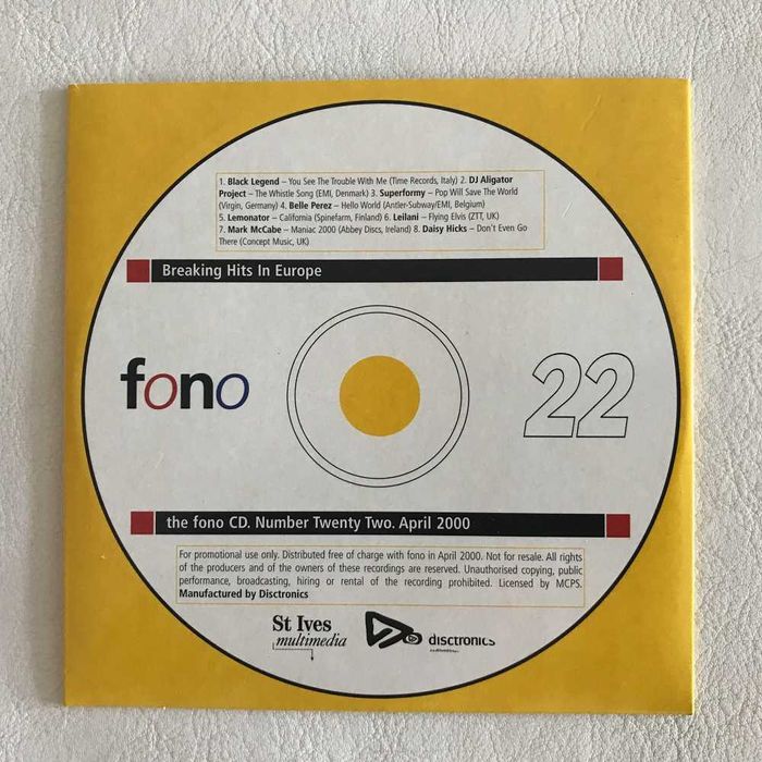 Disco cd Breaking Hits In Europe 2000