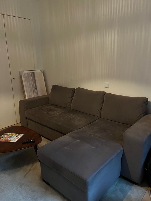 Sofá-cama c/ chaise long - 2.5m