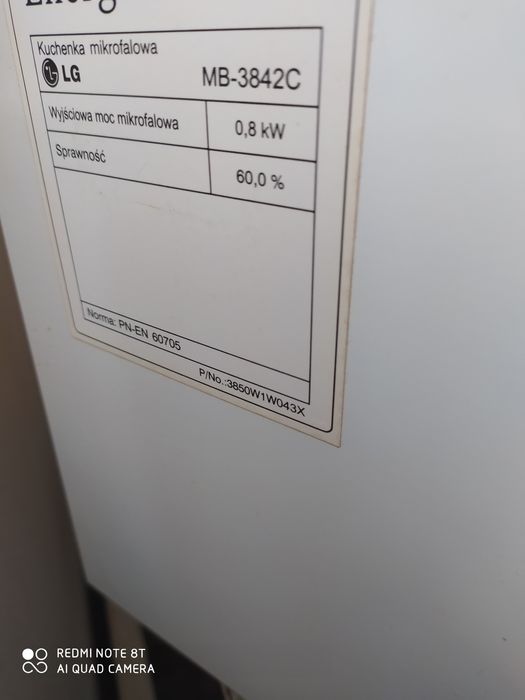 Kuchenka mikrofalowa LG