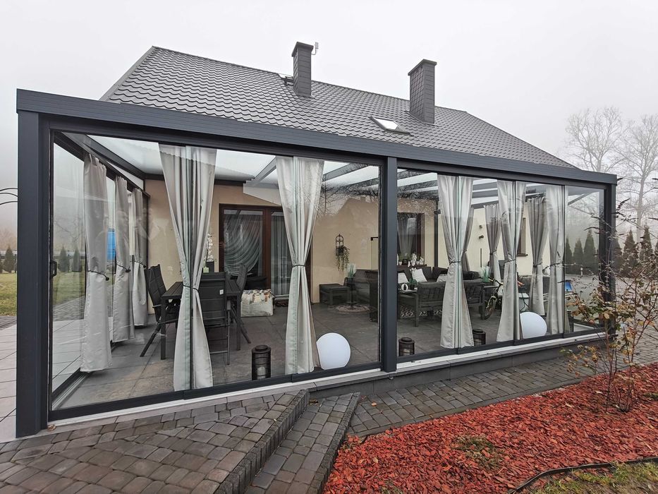 Zadaszenie tarasu Pergola Ogród zimowy Szklane zabudowy Ściany przesuwne pl