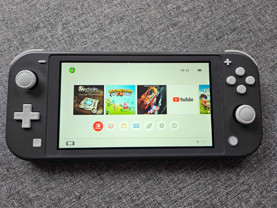 Nintendo Switch lite grafitowe stan bdb