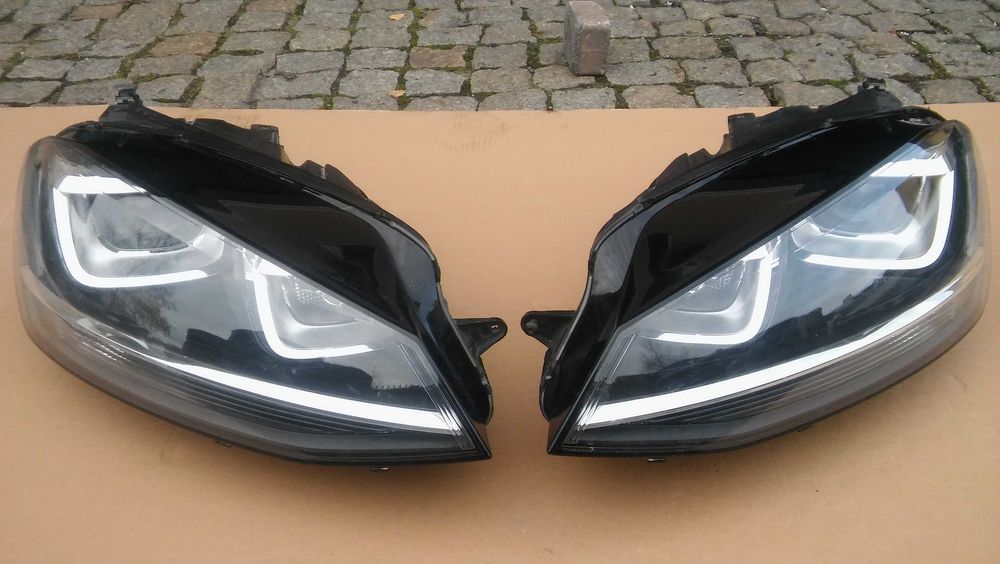 VW Golf 7,VII,5G0,od 13r,lampy przód,Xenon,Lewa+Prawa,039,040,oryginał