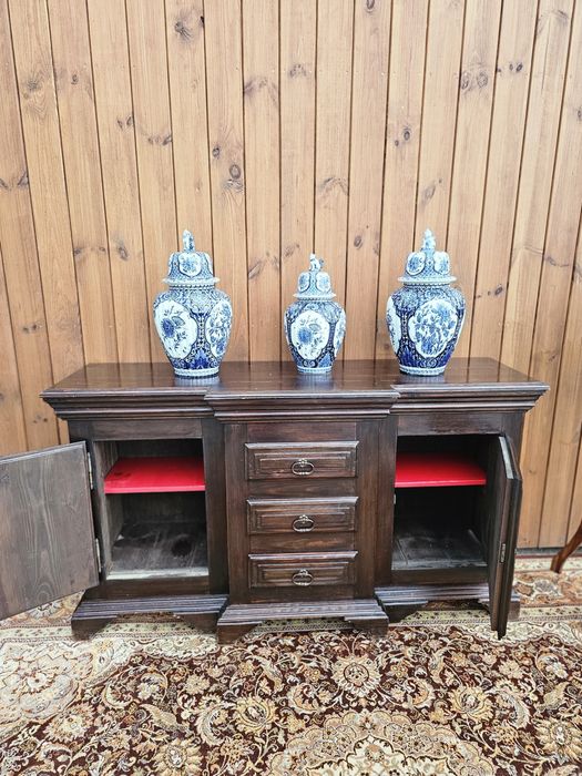 Komoda sosnowa ciemna 147 cm #1463 Stylowy Węgrów