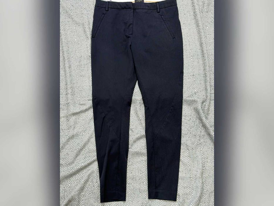 Spodnie granatowe cygaretki slim L/40