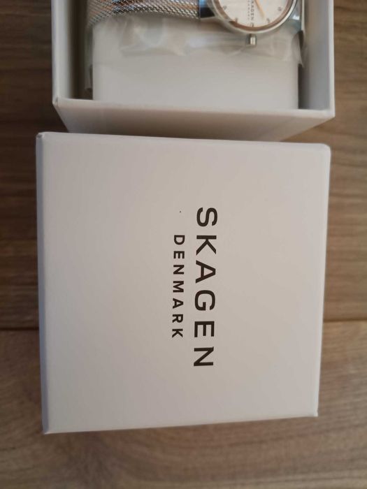 Zegarek Damski Skagen Freja Kryształki Pudełko mesh