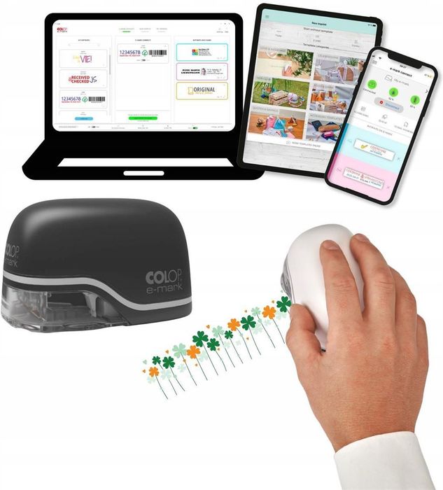 Colop E-mark – mobilna, elektroniczna pieczątka wielokolorowa
