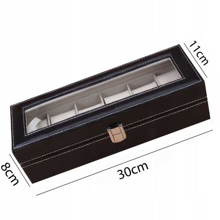 Szkatułka Na Zegarki Pudełko Organizer Biżuterię