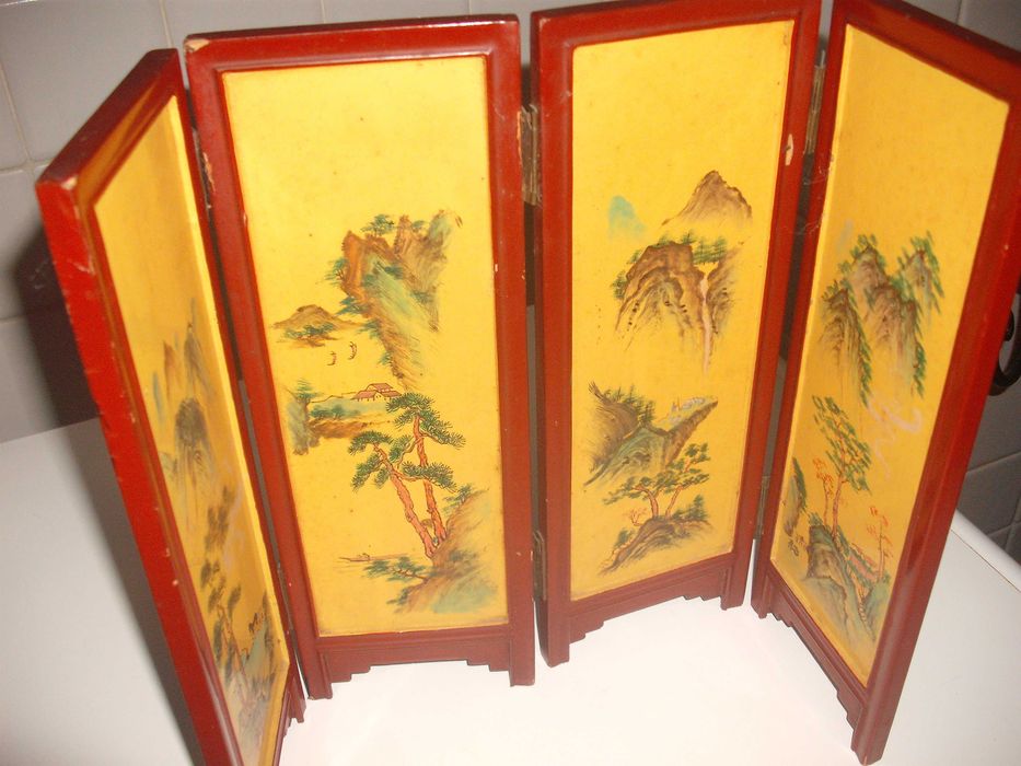 Biombo antigo Japonês  para decoração muito bonito