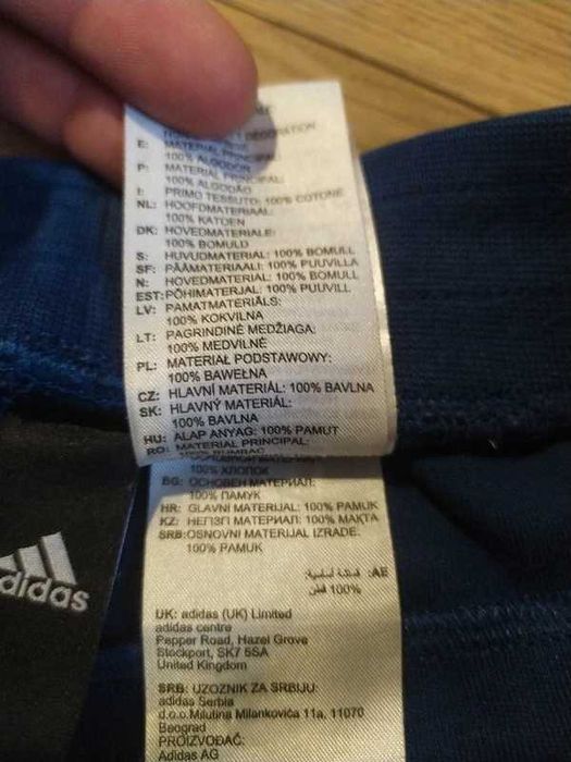 Spodnie dresowe Adidas Arsenal granatowy football pants navy S