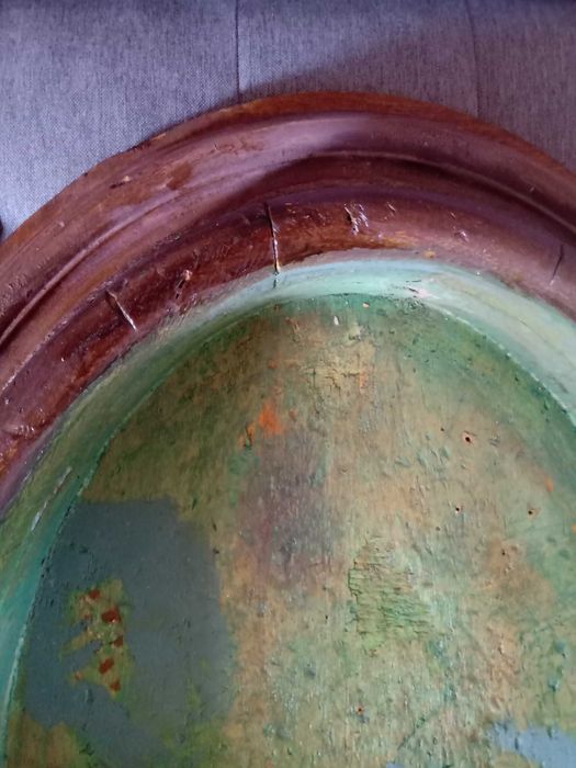 Włochy, antykwariat, drewniana rama z Wenecji, obraz, rzeźba, starocie