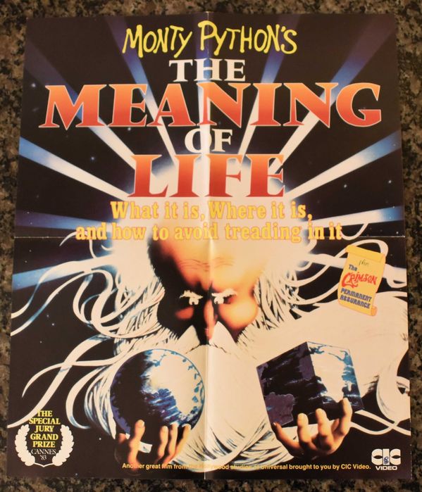 Cinema: Poster oficial "Monty Python's The Meaning of Life" (1983)
