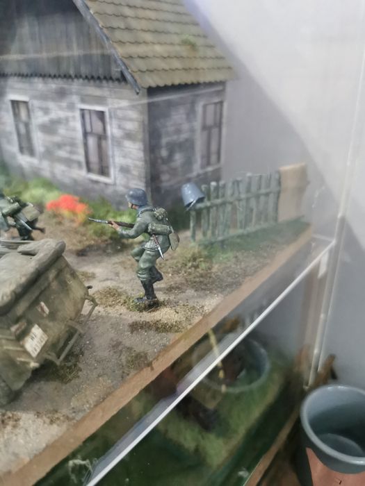 Diorama wojsko niemieckie w akcji 2 wojna światowa