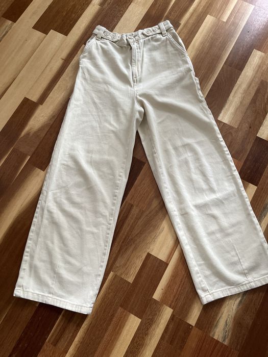 Spodnie jeans bezowe