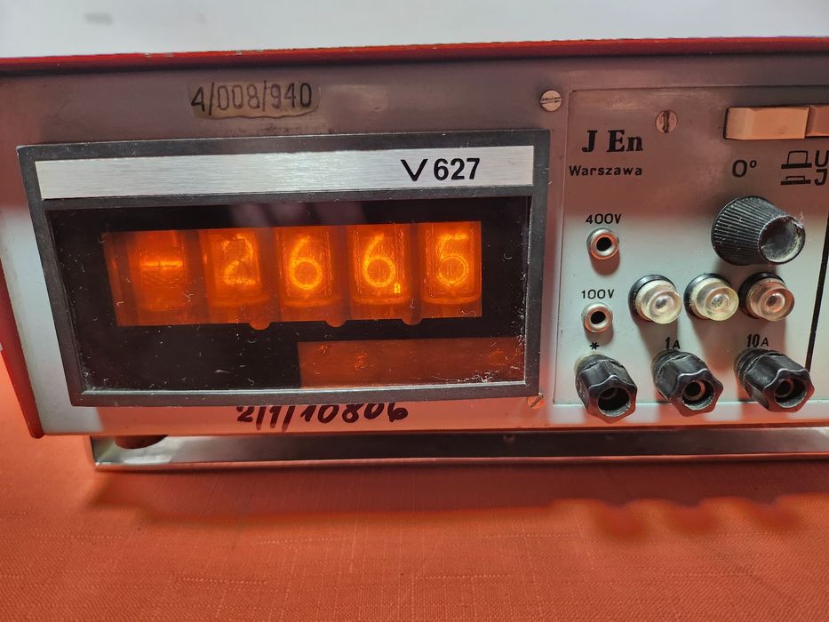 miernik uniwersalny J En V 627 lampy Nixie