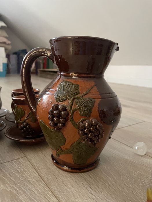 Gliniany zestaw do herbaty/kawy