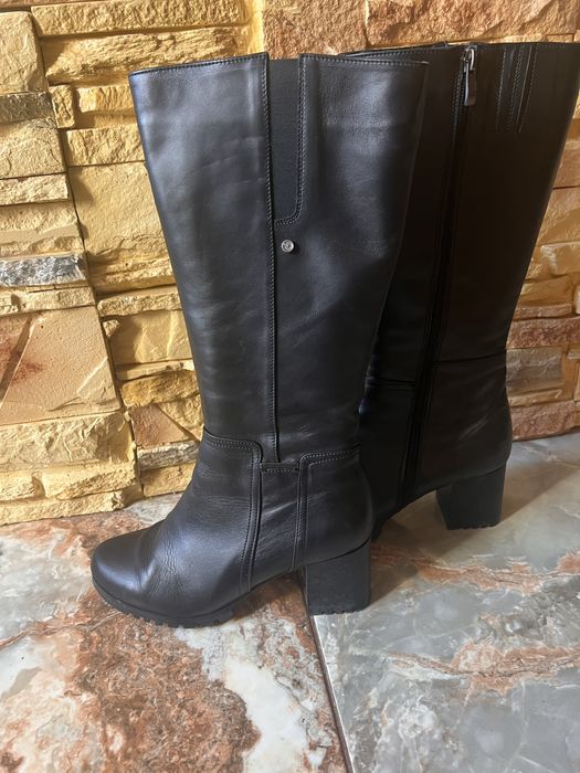 Чобітки на байці 24,5 см 37р натуральна шкіра