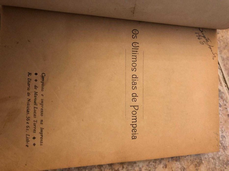 Os últimos dias de Pompeia, Bulwer Lytton, portes grátis