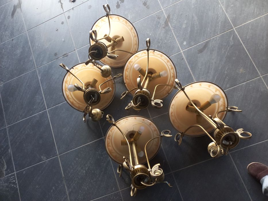 Conjunto de candeeiros estilo clássico/vintage
Conjunto de 5 candeeiro
