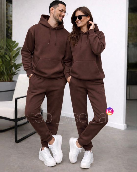 АКЦІЯ‼️ Теплий спортивний Костюм Чоловій і Жіночої на Флісі Парні зима